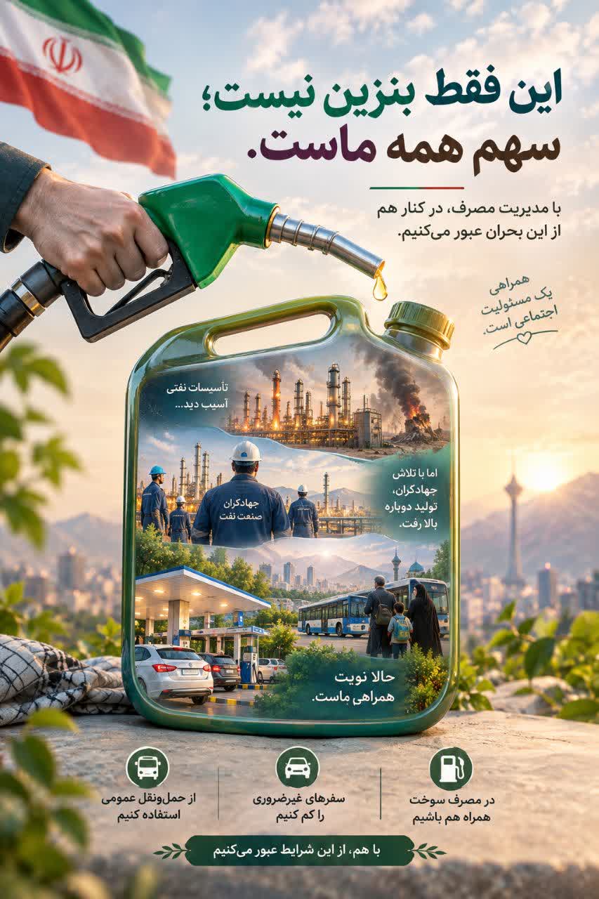 با مدیریت مصرف ،در کنار هم از این بحران عبور می کنیم